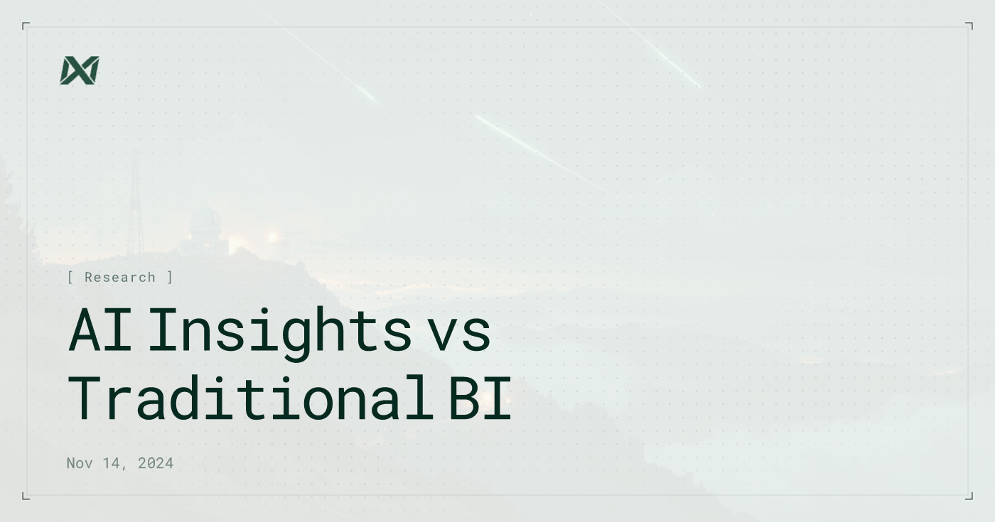 AI Data Insights vs Traditional BI: Analyst Toolsets Compared