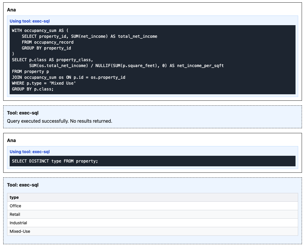 Ana Small encounters an error