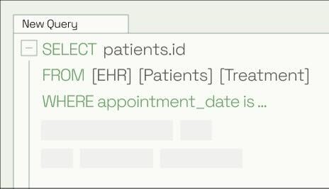 SQL Editor for healthcare data